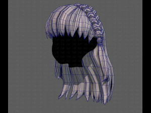 3D Hair style for girl V101 3D Model