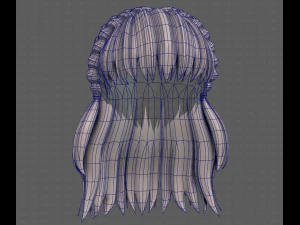 3D Hair style for girl V101 3D Model