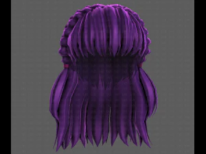 3D Hair style for girl V101 3D Model
