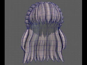 3D Hair style for girl V101 3D Model