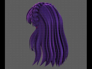 3D Hair style for girl V101 3D Model
