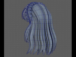 3D Hair style for girl V101 3D Model