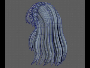 3D Hair style for girl V101 3D Model