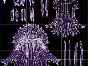 3D Hair style for girl V101 3D Model