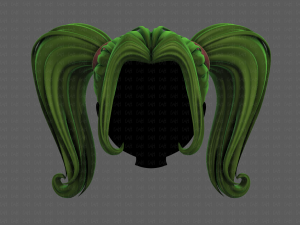 3D Hair style for girl V102 Modelo 3D