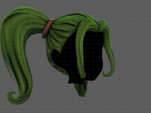 3D Hair style for girl V102 Modelo 3D