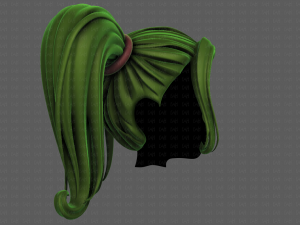 3D Hair style for girl V102 Modelo 3D