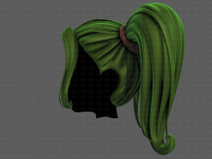 3D Hair style for girl V102 Modelo 3D