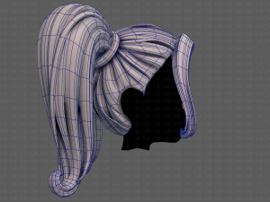 3D Hair style for girl V102 Modelo 3D