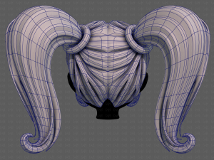 3D Hair style for girl V102 Modelo 3D