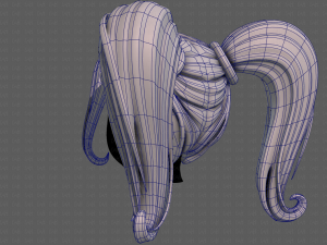3D Hair style for girl V102 Modelo 3D