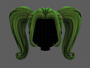 3D Hair style for girl V102 Modelo 3D