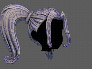 3D Hair style for girl V102 Modelo 3D