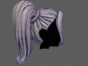 3D Hair style for girl V102 Modelo 3D