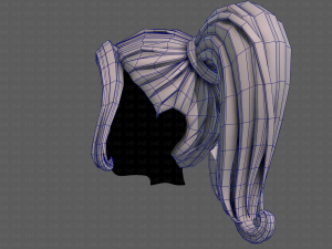 3D Hair style for girl V102 Modelo 3D