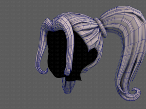 3D Hair style for girl V102 Modelo 3D