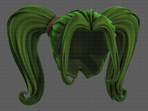 3D Hair style for girl V102 Modelo 3D
