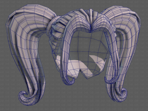 3D Hair style for girl V102 Modelo 3D