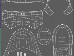 Shoes cartoonV45 3D Model