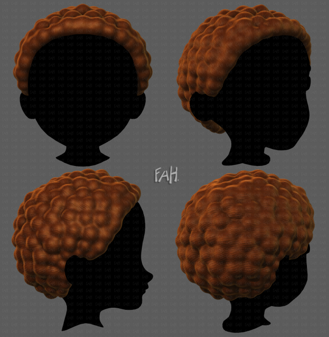 3D Hair style for boy V82 3D Model .c4d .max .obj .3ds .fbx .stl .blend 