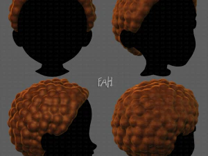 Gaya Rambut 3D untuk anak laki-laki V82 Model 3D