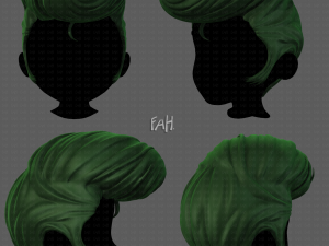 3D Hair style for boy V83 3D Model
