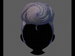 3D Hair style for boy V83 3D Model
