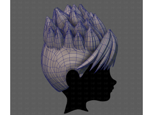 3D Hair style for boy V84 3D Model