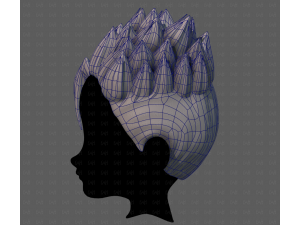 3D Hair style for boy V84 3D Model