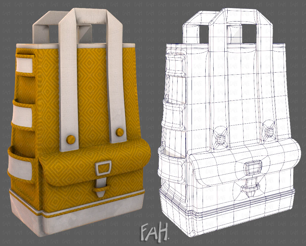Bag V05 3D Model .c4d .max .obj .3ds .fbx .stl .blend 
