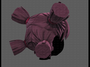 3D Hair style for girl V103 3D Model