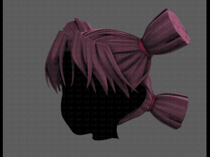3D Hair style for girl V103 3D Model