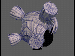 3D Hair style for girl V103 3D Model