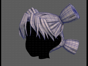 3D Hair style for girl V103 3D Model