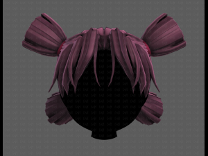 3D Hair style for girl V103 3D Model