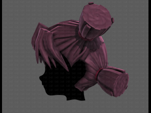 3D Hair style for girl V103 3D Model