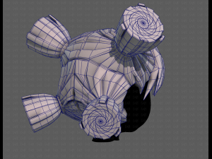 3D Hair style for girl V103 3D Model