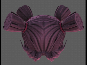 3D Hair style for girl V103 3D Model