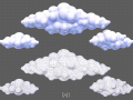 Clouds cartoon V03 3D Models