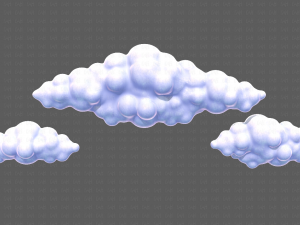 Clouds cartoon V03 Modelo 3D