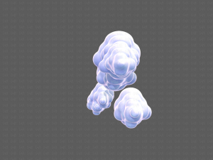 Clouds cartoon V03 Modelo 3D