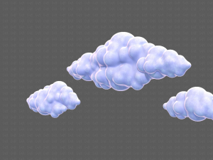 Clouds cartoon V03 Modelo 3D