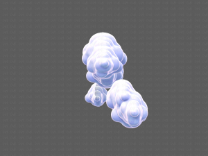 Clouds cartoon V03 Modelo 3D