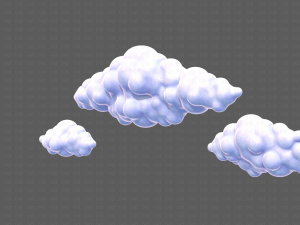 Clouds cartoon V03 Modelo 3D