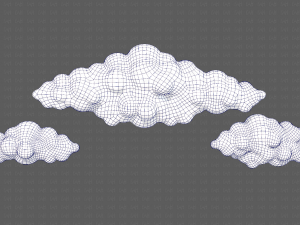 Clouds cartoon V03 Modelo 3D