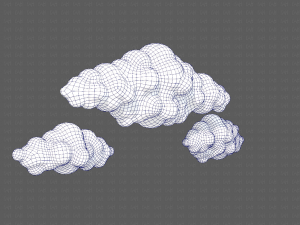 Clouds cartoon V03 Modelo 3D