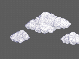 Clouds cartoon V03 Modelo 3D