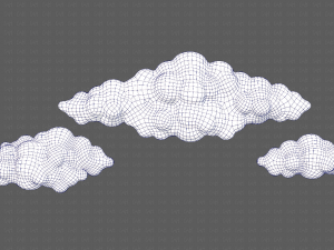 Clouds cartoon V03 Modelo 3D