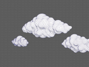Clouds cartoon V03 Modelo 3D