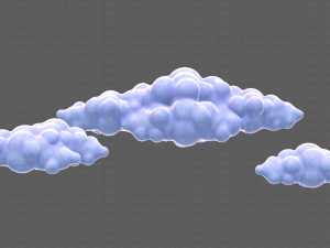 Clouds cartoon V03 Modelo 3D